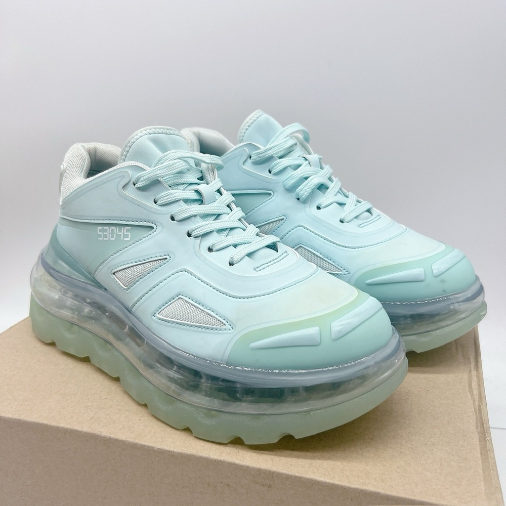 Shoes 53045 Bump Air Platform Sneaker Blue Mint Size EU 39 US 8- 8.5 - Picture 2 of 13